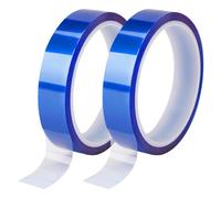 CRASPIRE 2 Rollo de Cinta Térmica de 20 mm X 27.4 m (90 pies) para Cinta Térmica de Sublimación Cinta Térmica Azul Cinta Térmica de Transferencia de Calor de Alta Temperatura Cinta Térmica para