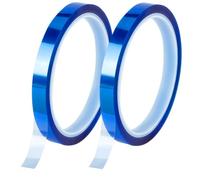 CRASPIRE 2 rollo de Cinta Térmica para Sublimación Cinta Resistente Al Calor de Alta Temperatura Cinta Térmica Azul Cinta de Transferencia de Calor Cinta Térmica para Electrónica Cinta de Vinilo