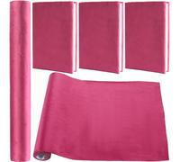 CRASPIRE 200 x 42 cm Paño de Terciopelo para Encuadernación de Libros Medio Violeta Rojo Superficie de Tela Cubierta de Libro con Respaldo de Papel Protector de Cubierta de Libro Suministros