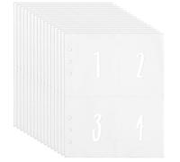 CRASPIRE 25 Paquete 100 Bolsillos Fundas para Carpetas A5 3.77x2.71 Fundas para Tarjetas Comerciales Hojas de Tarjetas Fotográficas KPOP Ultra Transparentes Una Cara 4 Páginas de Fotos de Bolsillo
