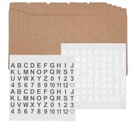 CRASPIRE 25 Separador Tarjetas Índice Pestañas Carpetas Índice 2 Pegatinas Números Y Alfabeto 3 x 5 Pulgadas Cartulinas Rectangulares En Blanco Burlywood Oficina Escuela Recetas Negocios Carpetas