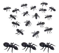 CRASPIRE 30 Pieza de Plástico Negro de Simulación Animales Insectos Realistas Imitación Bromas Prácticas E Interesantes Decoraciones para Fiestas Halloween Suministros para el Día los Inocentes