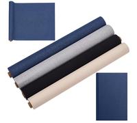 CRASPIRE 4 Color 51 x 11.8 Tela para Libros Tela de Lino Superficie con Respaldo de Papel Cubierta para Encuadernación de Libros Suministros para Encuadernación de Libros Protector para Álbumes de Re