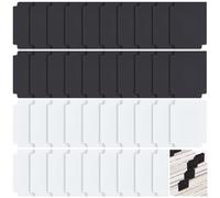 CRASPIRE 40 Separador Almacenamiento Tarjetas Caja Separadora Tarjetas Coleccionables 37" x 28" Cajas Clasificación Plástico Esmerilado Blanco Y Negrura Bandeja Organizadora Estándar Pestaña Jugar Al