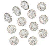 CRASPIRE 50 Unidad Discos Encuadernación Transparentes Pequeños Discos Acrílicos Lentejuelas Brillantes Colores Clips Redondos Expansión Hojas Sueltas Abrazaderas Anillos Cuadernos Planificadores