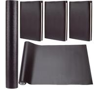 CRASPIRE 55 x 11.8 paño de Cuero Sintético para Libros Color Marrón para Encuadernación de Libros A4-A8 Superficie Lisa de PU Revestimiento de Base No Tejido Protector Cubierta para Libros