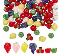 CRASPIRE 70 Pieza 7 Estilos Frutas Artificiales Frutas En Miniatura Mini Decoración de Imitación Manzana Limón Fresa Espuma Realista Simulación Fruta Falsa para Navidad Boda Casa de Muñecas