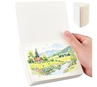 CRASPIRE Blocco Da Disegno per Acquerello A6 Cotone 58 fogli 110lb/230Gsm Carta Bianca con Copertina Rigida Piccolo Blocco per Artisti Diario per Acquerello Libri Da Disegno E Pittura per Colorare