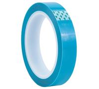 CRASPIRE Cinta Adhesiva de Transferencia Azul Slick Tape de 0.79 pulgada X 164.05 pies Película de Polietileno UHMW Transparente Adhesiva PET Deslizante Cinta de Protección Antideslizante para Cajones