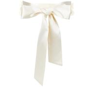 CRASPIRE Cinturón de Satén Clásico Blanco para Vestido de Mujer Cinturones de Satén Cinturón Largo de Cinta para Mujer 2'' Ancho para Ocasiones Especiales Formales Boda Dama de Honor Fiesta