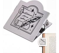 CRASPIRE Clip de Libro de Estilo Vintage Clip de Cuaderno de Viaje Clip de Metal para Letras Bolígrafo Retro de Hierro Plateado Decorativo Midori Carpeta de Billetes Soporte de Página Abrazadera