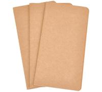 CRASPIRE Cuadernos Viaje En Blanco 3 pieza Recambio Diario Cuadernillos 82x43 pulgadas Cosidos A Mano 60 páginas Composición Trabajo la Escuela Oficina Diario Viajero Dibujo Escritura Cuaderno Bocetos