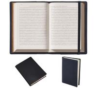 CRASPIRE Funda Cuero A5 Ranuras Tarjetas Impermeable Cuaderno Color Negrura PU Tipo sobre Maletín Negocios Reutilizable Organizador Portafolios Cuero Amantes Libros Regalo Compañeros Clase