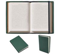CRASPIRE Funda Cuero Cuaderno A5 Ranuras Tarjetas Impermeable Tipo sobre PU Verde Maletín Negocios Organizador Portafolios Cuero Reutilizable Amantes Libros Regalo Compañeros Clase