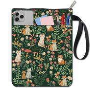CRASPIRE Funda de Tela Lavable para Libros con Diseño de Gato Funda Protectora de 11 x 8.7 Pulgada para Libros para Lectores Amantes de los Libros Bibliotecarios Lectores Aficionados A los Libros