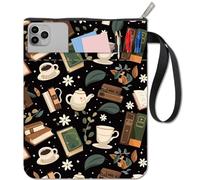 CRASPIRE Funda para Libro, Bolsa de Café con Cremallera Y Funda de Tela Extra, Rectangular, para Taza, Libro, Hojas, Funda Protectora Lavable, Bolsa para Libros de Bolsillo, Cuaderno, Funda Protectora