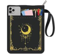 CRASPIRE Funda para Libro Funda Impermeable para Libro con Cremallera Protector de Tela Lavable de 11 x 8.7 Pulgada con Bolsillo Frontal para Libros de Bolsillo Regalos para Mujeres Y Maestras