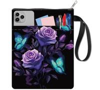 CRASPIRE Funda Protectora para Libros June Rose Lavable de 11 x 8.7 Pulgada para Mujeres Bibliotecarias Lectoras Bibliófilas Aficionadas A los Libros Lecturas Flores Clásicas Botánicas Y Florales