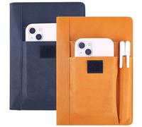CRASPIRE FundaLibro2 Color Piel Sintética Impermeable Color Naranja Negro Reutilizable LibrosBolsillo Bolsillos Bolígrafos Amanteslos Libros Y CompañerosClase 61 x 854 Pulgadas