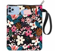 CRASPIRE Fundas Florales para Libros Fundas para Libros de Plantas de Tela Lavables con Cremallera Y Bolsillo Adicional Ideales Amantes los Regalos Compañeros Clase