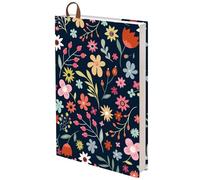 CRASPIRE Fundas para Libros con Diseño Floral A5 Fundas Grandes para Libros de 12.4x8.8 Pulgadas Ajustables para Libros de Tamaño A5 de Tapa Dura Reutilizables Lavables para Libros de Texto Etiquetas
