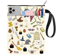 CRASPIRE Fundas para Libros con Elementos Mágicos Funda Protectora de Bolsillo Tela Lavable Cremallera Y Adicional Amantes los Regalos Compañeros