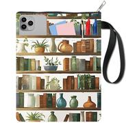 CRASPIRE Fundas para Libros Fundas Protectoras para Libros de Bolsillo de Tela Lavables con Cremallera Y Bolsillo Adicional Amantes los Regalos Compañeros Clase