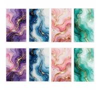 CRASPIRE Papel Transferencia Arcilla Polimérica 20 Estilos Láminas Transferencia Agua Textura Cerámica Mármol Fluido Colorido Calcomanías Porcelana 4 Pulgadas Tazas Fabricación Joyas Aretes