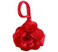 CRASPIRE Pochette Da Donna Piccola Borsa Da Sera Borsa A Mano In Raso con Motivo Floreale Di Rose Rosse Elegante Pochette Da Polso Portatile con usura A Cerniera Ideale per Viaggi Feste Uso