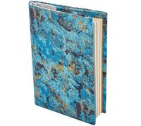 CRASPIRE Protector de Libros de Tela Turquesa Oscuro Funda Ajustable para Libros Funda de Tela Suave Estilo Retro para Libros de Bolsillo Tamaño A6 libros de Tapa Dura Aulas Estudiantes