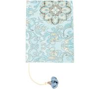 CRASPIRE Protector de Libros Verde con Diseño de Flores Funda de Tela Ajustable Funda de Tela Suave Estilo Retro para Libros de Bolsillo A6 Libros de Tapa Dura Aulas Estudiantes Profesores