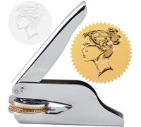 CRASPIRE Sello de Acero Inoxidable de 1.6 Pulgada para Niña Que Lee Un Libro Sello de Sellado para Repujado A Mano para Amantes de los Libros Profesores Bibliotecas Notarios para Regalos Oficiales