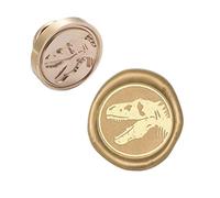 CRASPIRE Sello de Cera Cabeza de Sello Dinosaurio Sellado Extraíble Cabeza de Sello de Latón para Sobres de Regalo Creativos Invitaciones Tarjetas Decoración