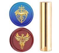 CRASPIRE Sello de Lacre de Latón con Diseño Dragón Y Fénix 2mm Minisello Grabado para Invitaciones Boda Regalos Navidad Embalaje Vino