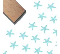 CRASPIRE Sello Goma EstrelMar Sellos Animales Marinos Madera Natural Reutilizable Vintage Decorativo Verano Océano Letra Pequeña Scrapbooking Tarjetas Diario Planificador Cartas Manualidades