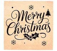 CRASPIRE Sellos Goma Navideños 3 Pulgada Sellos Madera Reutilizables Sellos Palabras Sellos Decorativos Invierno Diario Invitaciones Álbumes Recortes Diarios Fiestas Tarjetas Manualidades Letras