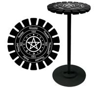 CRASPIRE Star Tarot Crystal Péndulo Estante Colgante Soporte de Exhibición Astrología Negra Madera Radiestesia Adivinación Tableros Metafísicos Cosas Brujas para el Hogar Colgante Piedra
