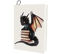 CRASPIRE Tela para Cubierta Libro Fantasía Adecuada 7x10 Funda Libro Poliéster Dibujos Animados Dragón Occidental Estirable Lavable Reutilizable Protector Cuaderno Amantes los Texto Tapa Dura Rústica