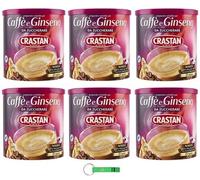 Crastan Ginseng e Caffe' Solubile, sin azúcar, ginseng instantáneo y café, 6 unidades (200 g, 25 tazas) + llavero Beni Culinari gratis