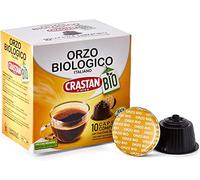 Crastan Orzo Biologico in Capsule Cebada Orgánica en Cápsulas Dolce Gusto-Compatible Cada paquete Contiene 10 Cápsulas 100% Cebada Italiana, Natural Sin Cafeína
