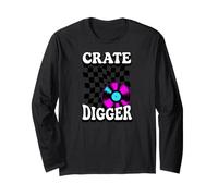 Crate Digger Retro Vinyl Record Collector Audiophile DJ Manga Larga