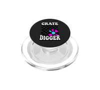 Crate Digger Retro Vinyl Record Collector Audiophile DJ PopSockets PopGrip para MagSafe