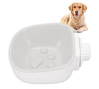 Crate Dog Bowl, Pet Crate Hanging Bowl para Evitar Asfixia, Inodoro, Comida Lenta, Apto para Lavavajillas para Perros pequeños. (Gris)