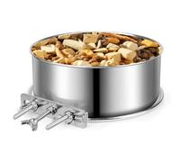 Crate Water Bowl, Stainless Steel Dog Crate Hanging, Food & Water Feeder Dish, Pet Cage Accessory, For Dogs & Cats, Dry & Wet Foods, 6x6 Inches, Silver, 1 Pack, Long-Lasting