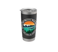 Cráter Lake National Park Camping Mountain Hiking Club Vaso térmico de acero inoxidable de doble pared