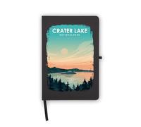 Crater Lake National Park Oregon USA - Cuaderno con páginas en blanco, cubierta de piel sintética, planificador, diario, cuaderno de trabajo