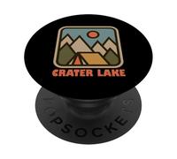 Crater Lake National Park Vacation Backpacking Gear PopSockets PopGrip Adhesivo