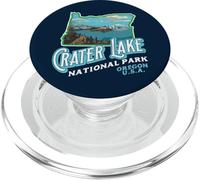 Crater Lake National Park - Vintage Oregon Retro PopSockets PopGrip para MagSafe