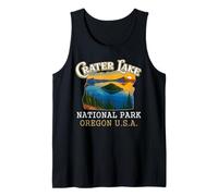 Crater Lake National Park Vintage Oregon Traveling Lover Camiseta sin Mangas