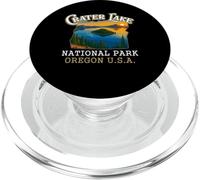 Crater Lake National Park Vintage Oregon Traveling Lover PopSockets PopGrip para MagSafe